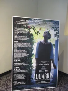 Aquarius poster at the Film Society of Lincoln Center